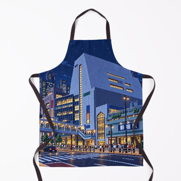 Item preview, Shinjuku Station Night Pixel Art designed and sold by sabusabu78.