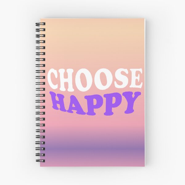 Item preview, Choose Happy - Positive Phrase Retro Good Vibes Aesthetic designed and sold by AstronautMerch.