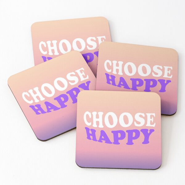 Item preview, Choose Happy - Positive Phrase Retro Good Vibes Aesthetic designed and sold by AstronautMerch.