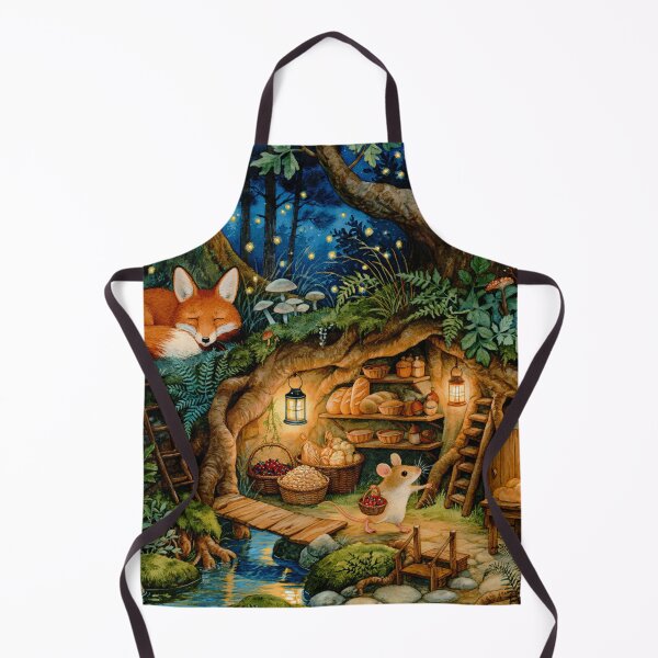Item preview, Woodland Friends Cozy Moonlit Burrow Beneath the Enchanted Forest Trees designed and sold by UtArt.