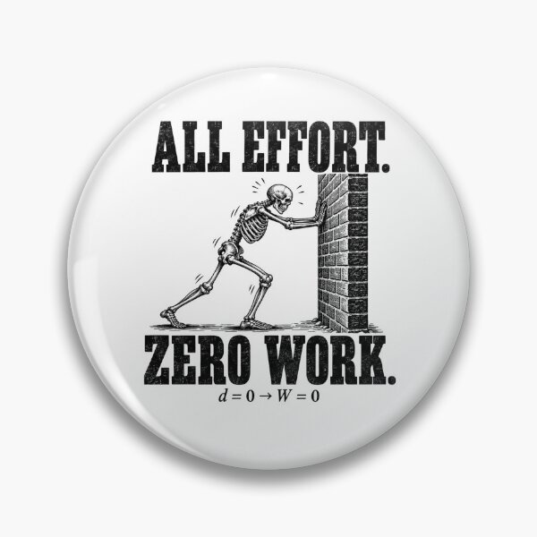 Item preview, All Effort Zero Work — Physics Skeleton designed and sold by MotionBanana Art.