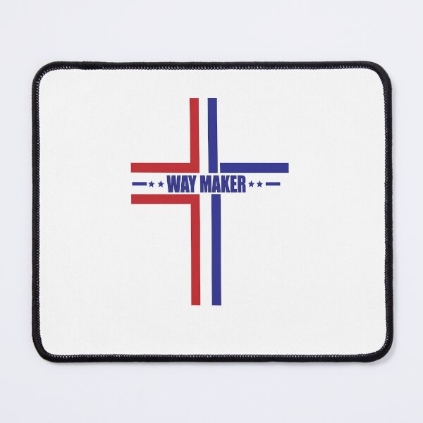 Item preview, Patriotic Christian Cross "Way Maker" Vector Design designed and sold by Carftora786.