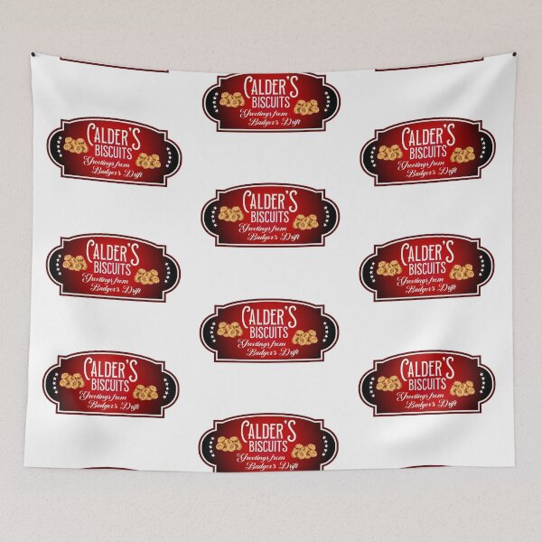 Item preview, Calder’s Biscuits (Red on White) designed and sold by PawsitiveMum3.