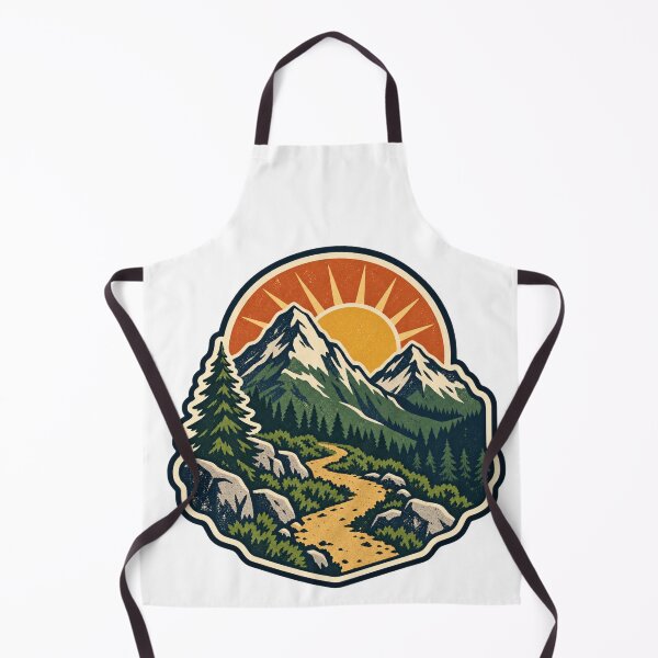 Item preview, Alpine Trail Mountain Adventure Badge designed and sold by Everyday Motif.
