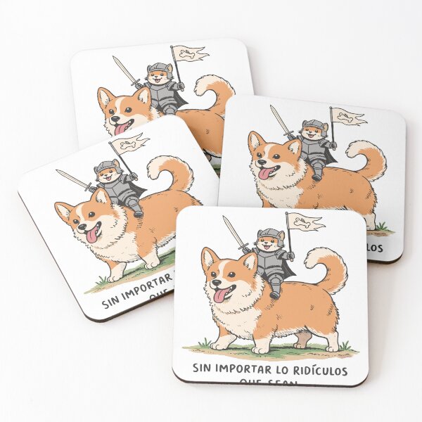 Item preview, Persigue Tus Sueños Knight Cat Corgi Poster designed and sold by Matinez Pink.