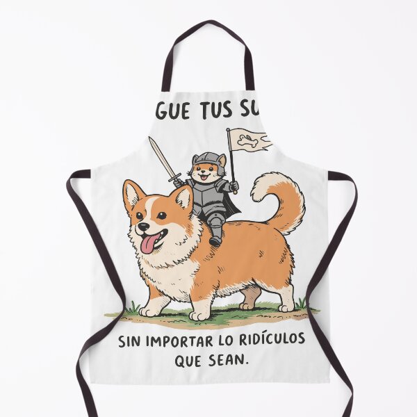 Item preview, Persigue Tus Sueños Knight Cat Corgi Poster designed and sold by Matinez Pink.
