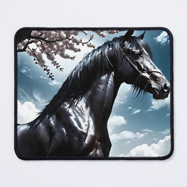 Item preview, But the big black horse said, "Look this way" - He said, "Hey lady, will you marry me?" 32 designed and sold by deep-sea-birds.