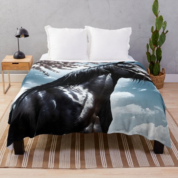 Item preview, But the big black horse said, "Look this way" - He said, "Hey lady, will you marry me?" 32 designed and sold by deep-sea-birds.