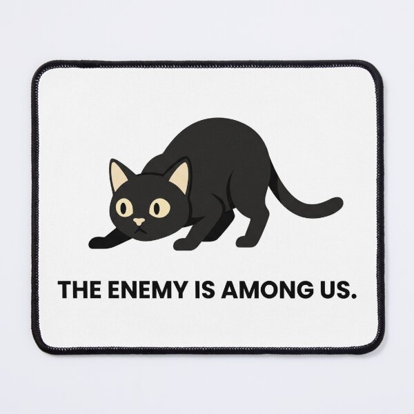 Item preview, The Enemy Is Among Us – Funny Cat Hunting T-Shirt designed and sold by its.shivang.