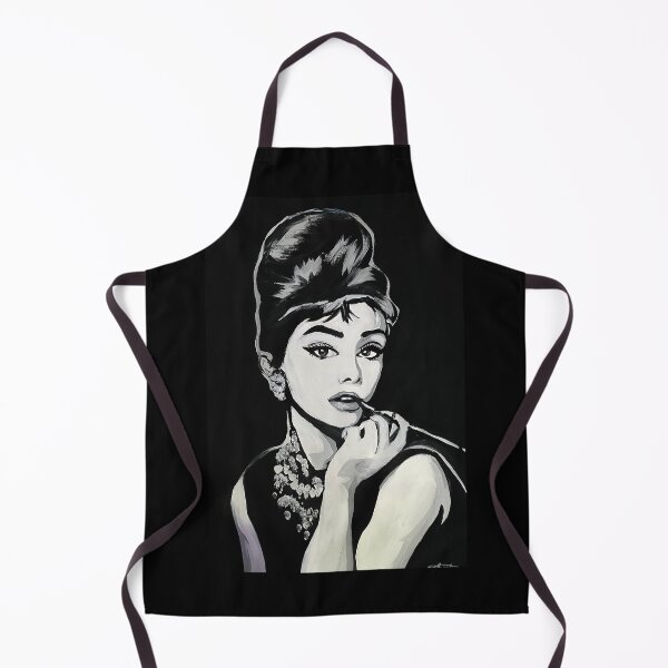 Item preview, Audrey Hepburn Black and White Portrait designed and sold by Portrait Haven.