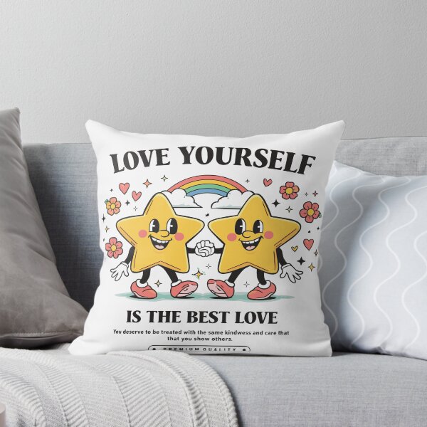 Item preview, Love Yourself Is The Best Love Retro Stars Poster designed and sold by Matinez Pink.