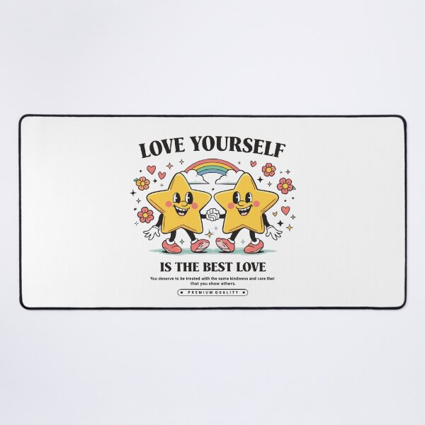 Item preview, Love Yourself Is The Best Love Retro Stars Poster designed and sold by Matinez Pink.