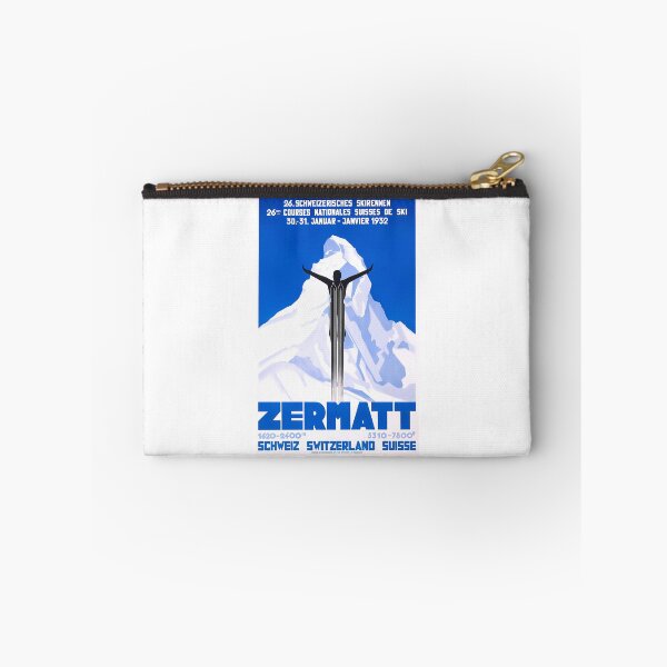 Item preview, 1931 Zermatt Switzerland Ski Travel Poster designed and sold by flamesnejme.