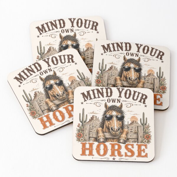 Item preview, Funny Wild West Mind Your Own Horse designed and sold by legendaryskins.