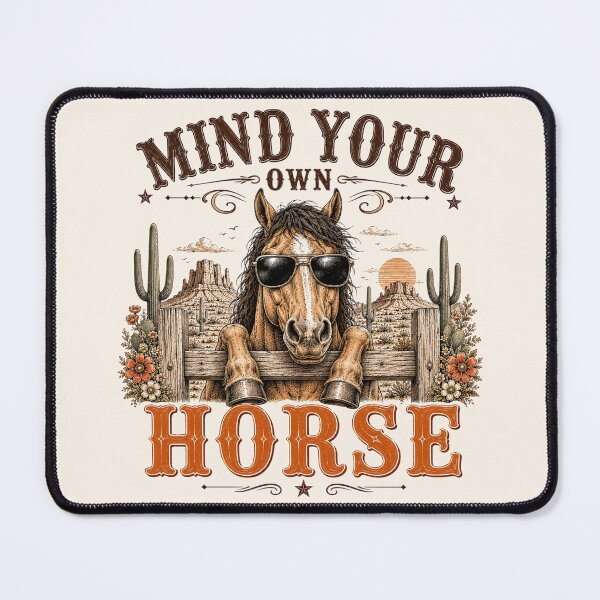 Item preview, Funny Wild West Mind Your Own Horse designed and sold by legendaryskins.
