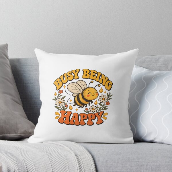 Item preview, Busy Being Happy – Cute Vintage Bee T-Shirt designed and sold by Small price.
