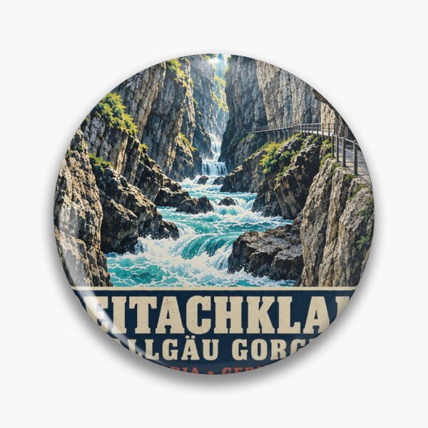Item preview, Breitachklamm Germany Vintage Adventure designed and sold by naturalsurvival.