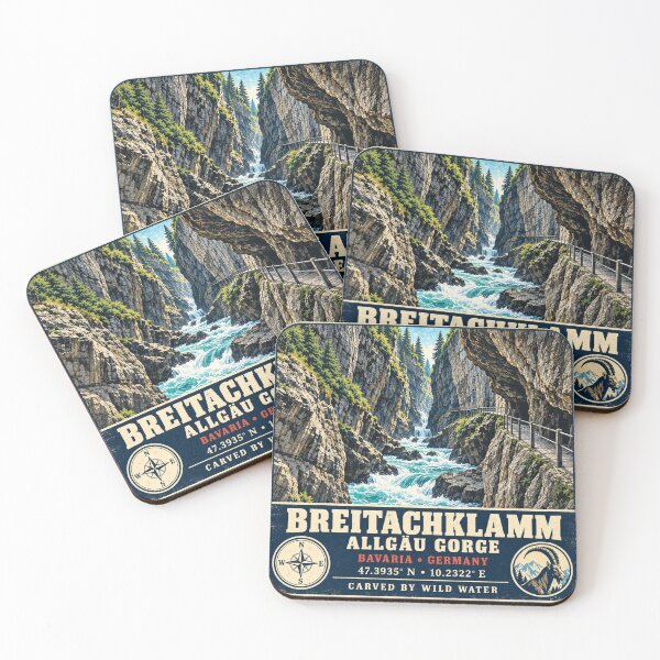 Item preview, Breitachklamm Germany Vintage Adventure designed and sold by naturalsurvival.