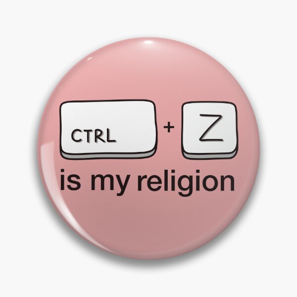 Item preview, Ctrl + Z Is My Religion – Funny Tech Sticker designed and sold by tviyluv.