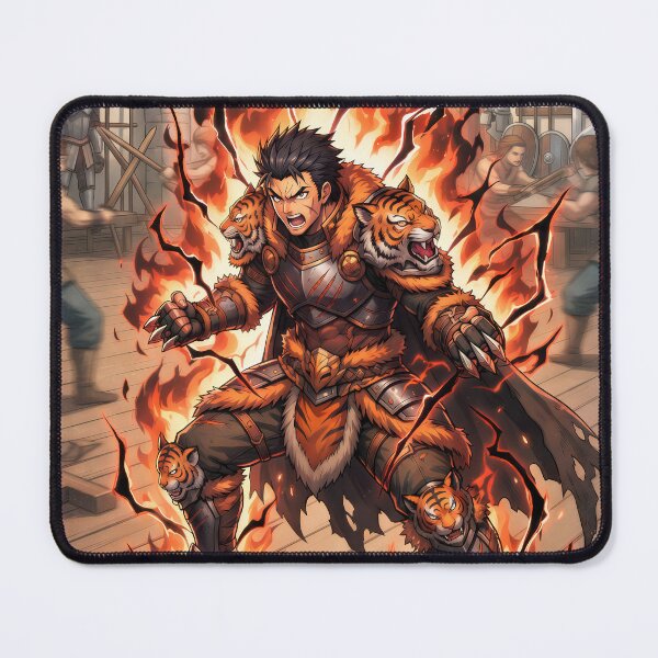 Item preview, tiger barbarian (no border) designed and sold by Crimsonmerchant.