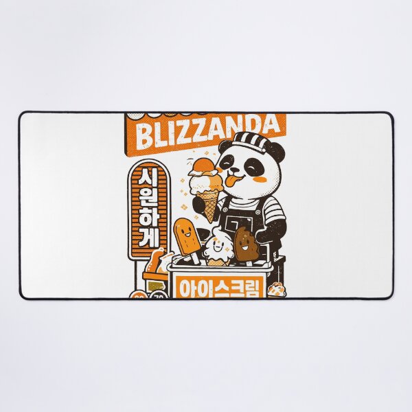 Item preview, Blizzanda Bored Panda Ice Cream Poster designed and sold by Matinez Pink.