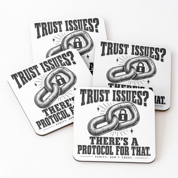 Item preview, Trust Issues — There’s a Protocol for That designed and sold by MotionBanana Art.