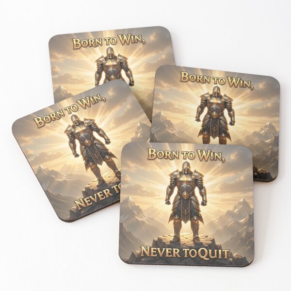 Item preview, Born to Win Never to Quit Warrior Motivation designed and sold by yosmosverse .