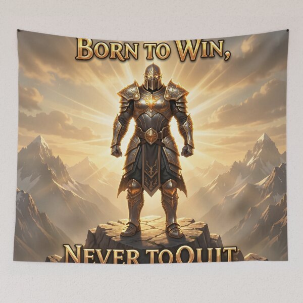 Item preview, Born to Win Never to Quit Warrior Motivation designed and sold by yosmosverse .