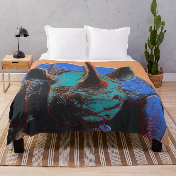 Item preview, Black Rhinoceros (F. & S. II.301) - Print by Andy Warhol designed and sold by stevengrossman.