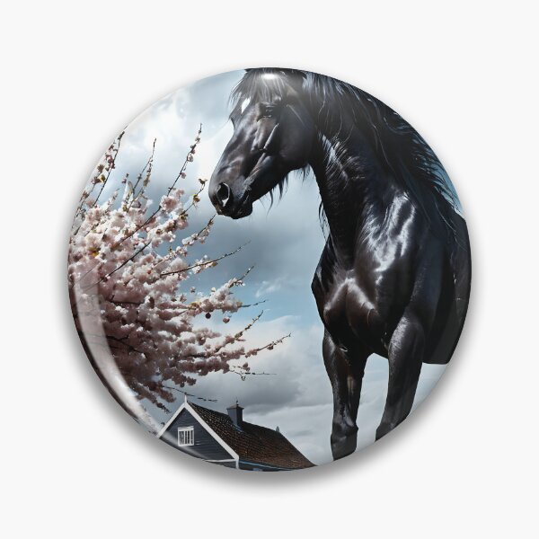 Item preview, But the big black horse said, "Look this way" - He said, "Hey lady, will you marry me?" 33 designed and sold by deep-sea-birds.