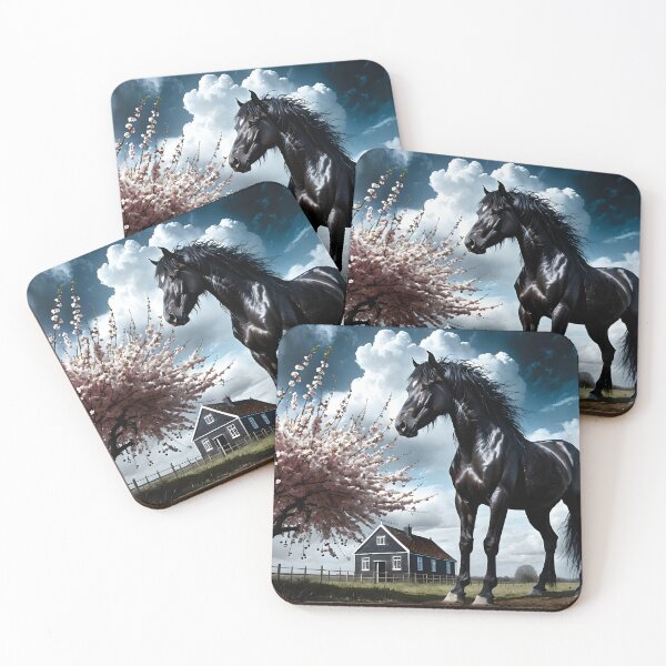 Item preview, But the big black horse said, "Look this way" - He said, "Hey lady, will you marry me?" 33 designed and sold by deep-sea-birds.