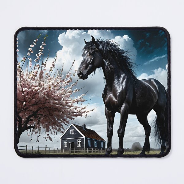 Item preview, But the big black horse said, "Look this way" - He said, "Hey lady, will you marry me?" 33 designed and sold by deep-sea-birds.