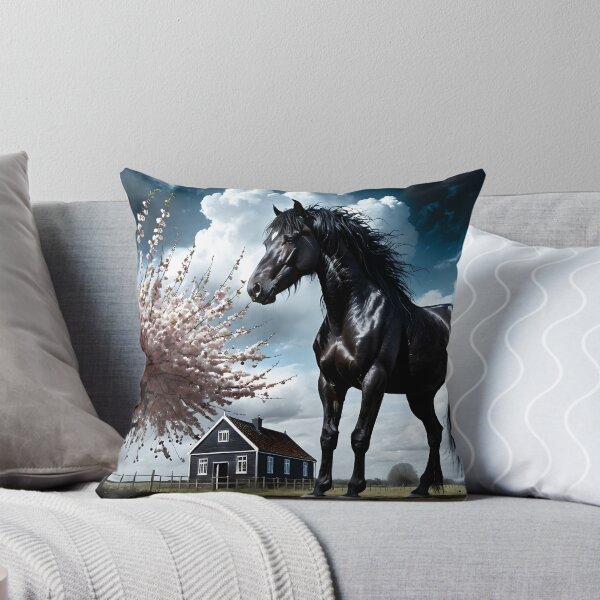 Item preview, But the big black horse said, "Look this way" - He said, "Hey lady, will you marry me?" 33 designed and sold by deep-sea-birds.