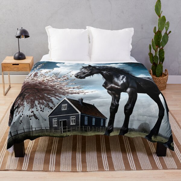 Item preview, But the big black horse said, "Look this way" - He said, "Hey lady, will you marry me?" 33 designed and sold by deep-sea-birds.