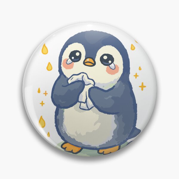 Item preview, I Feel Emotions Deeply Crying Penguin Poster designed and sold by Matinez Pink.