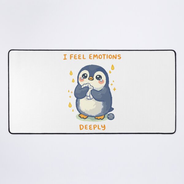 Item preview, I Feel Emotions Deeply Crying Penguin Poster designed and sold by Matinez Pink.