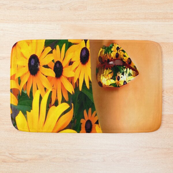 Item preview, Lips in sunflowers designed and sold by Yamy Morrell Art and Design.