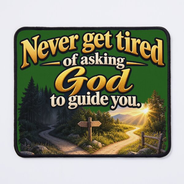 Item preview, Never Get Tired of Asking God to Guide You. designed and sold by TheBibleStop.