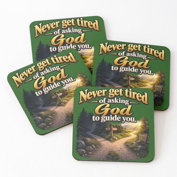 Item preview, Never Get Tired of Asking God to Guide You. designed and sold by TheBibleStop.