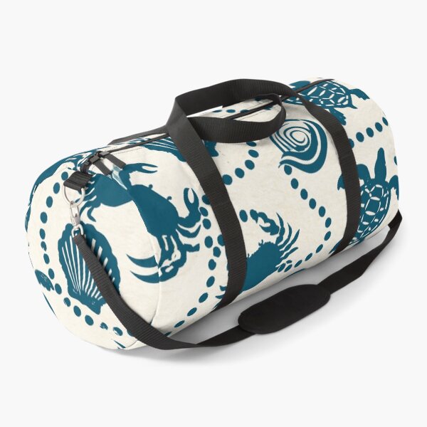 Item preview, Teal Ocean Life Pattern with Sea Turtles Crabs and Waves designed and sold by Kybruno's Creations.