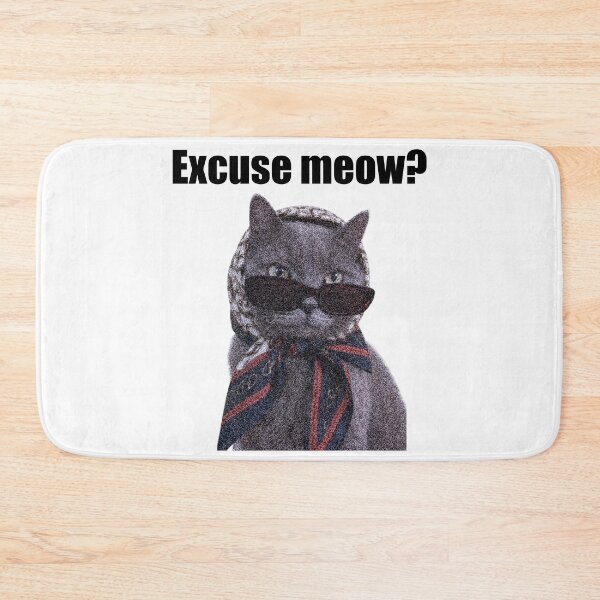 Aperçu de l'œuvre Excusez-moi Miaou Chat drôle et impertinent avec des lunettes de soleil créée et vendue par designsoftinaa.