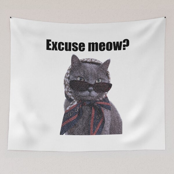 Item preview, Excuse Meow Funny Sassy Cat With Sunglasses designed and sold by designsoftinaa.