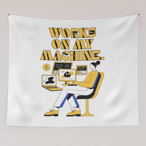 Item preview, Works On My Machine Funny Programmer Coding Computer T-Shirt designed and sold by Design-Pro-21.