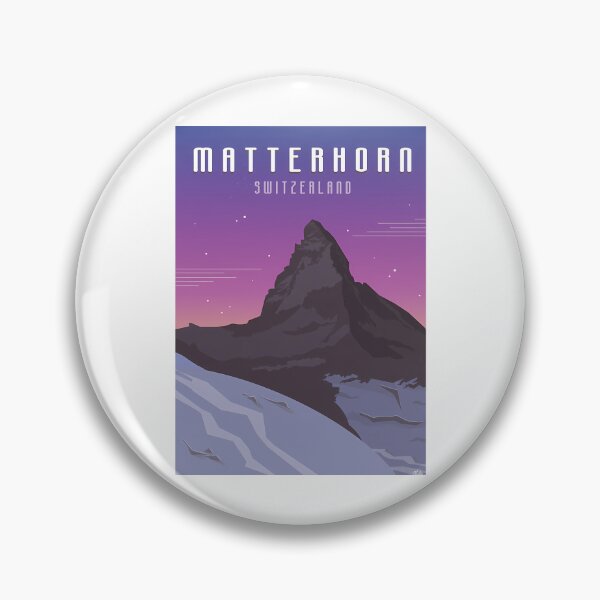 Item preview, Visit Matterhorn Switzerland Retrovintage Travel Poster designed and sold by lizettis.