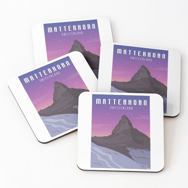 Item preview, Visit Matterhorn Switzerland Retrovintage Travel Poster designed and sold by lizettis.