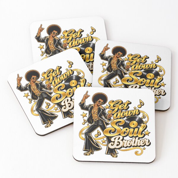 Item preview, Get Down Soul Brother – Retro Soul Design designed and sold by mygiftideas.