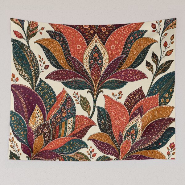 Item preview, OvaHerero Folk Flowers – Ceremonial Namibia Floral Pattern designed and sold by MarekoraStudio.