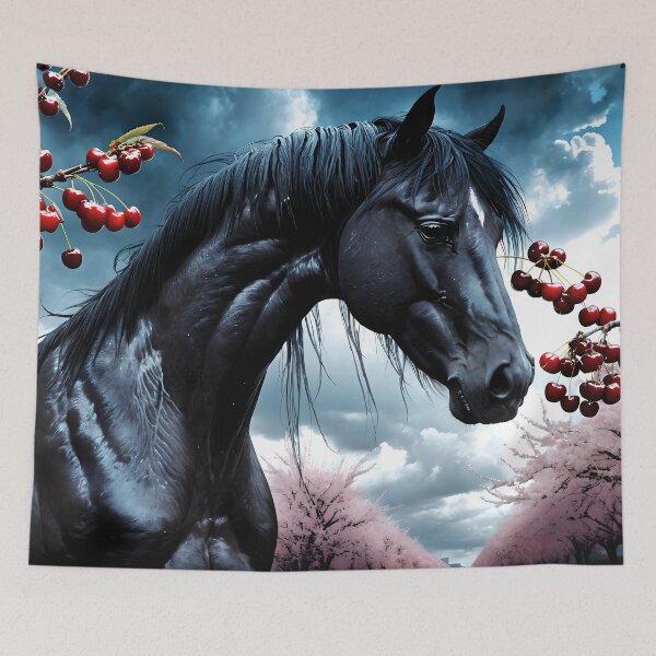 Item preview, But the big black horse said, "Look this way" - He said, "Hey lady, will you marry me?" 34 designed and sold by deep-sea-birds.