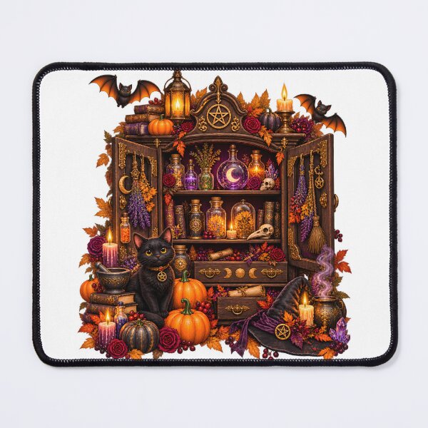 Item preview, Enchanted Apothecary Cabinet – Gothic Halloween designed and sold by Clothes With Smiling Animals Walt Gral.