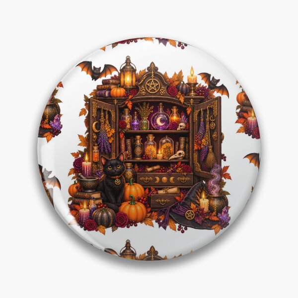 Item preview, Enchanted Apothecary Cabinet – Gothic Halloween designed and sold by Clothes With Smiling Animals Walt Gral.